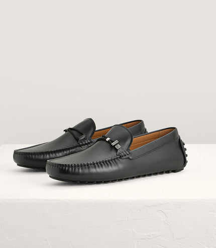Leather Moccasins with Rope Detailing