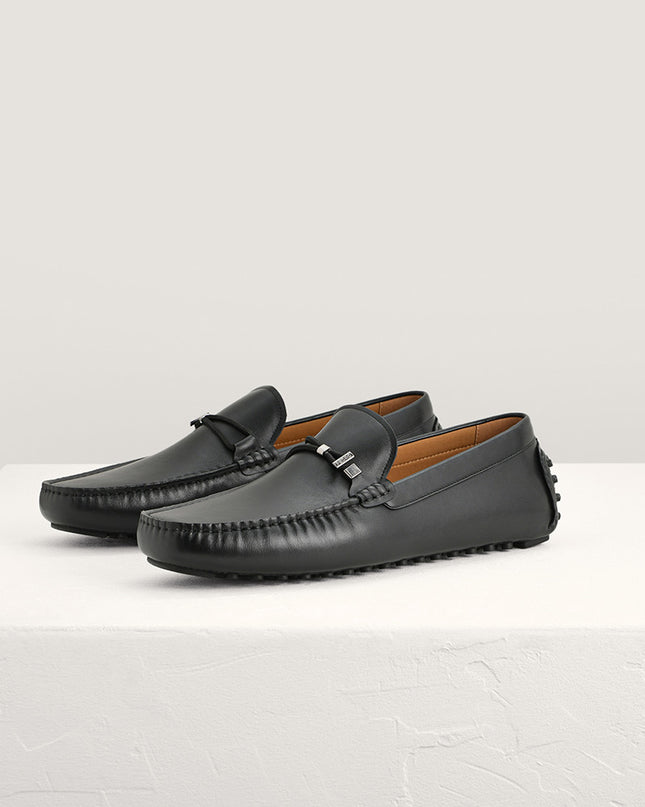 Leather Moccasins with Rope Detailing