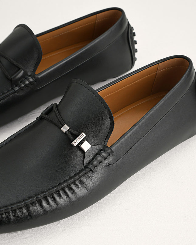 Leather Moccasins with Rope Detailing