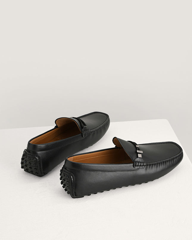 Leather Moccasins with Rope Detailing