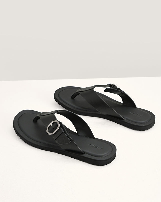 Thong Sandals with Octagon Hardware