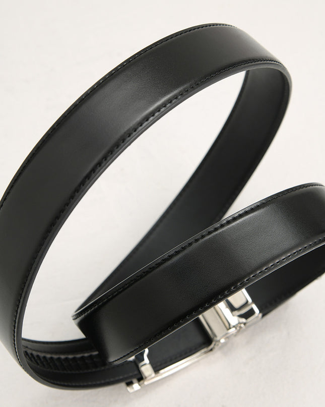 Leather Automatic Buckle Bag