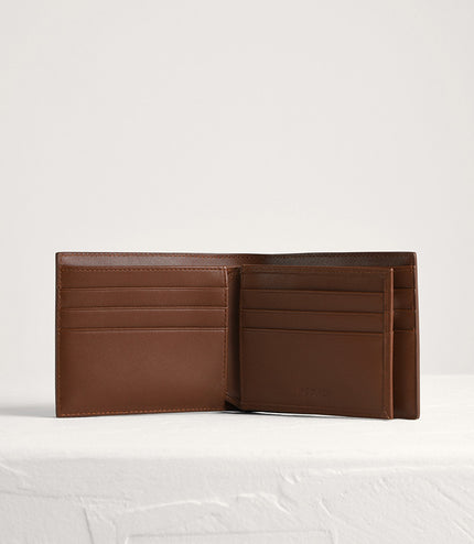Leather Bi-Fold with Flip