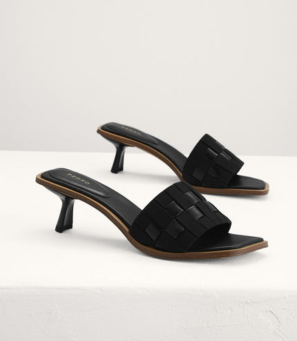 Braided Heeled Sandals