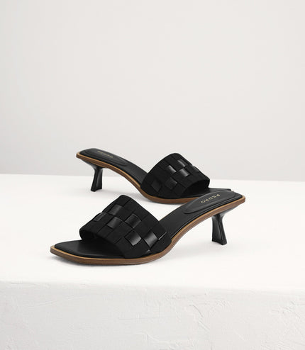Braided Heeled Sandals