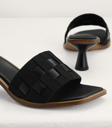 Braided Heeled Sandals