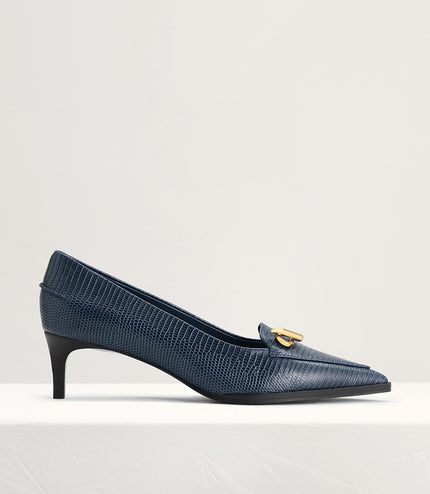 Two-Tone Leather Pumps