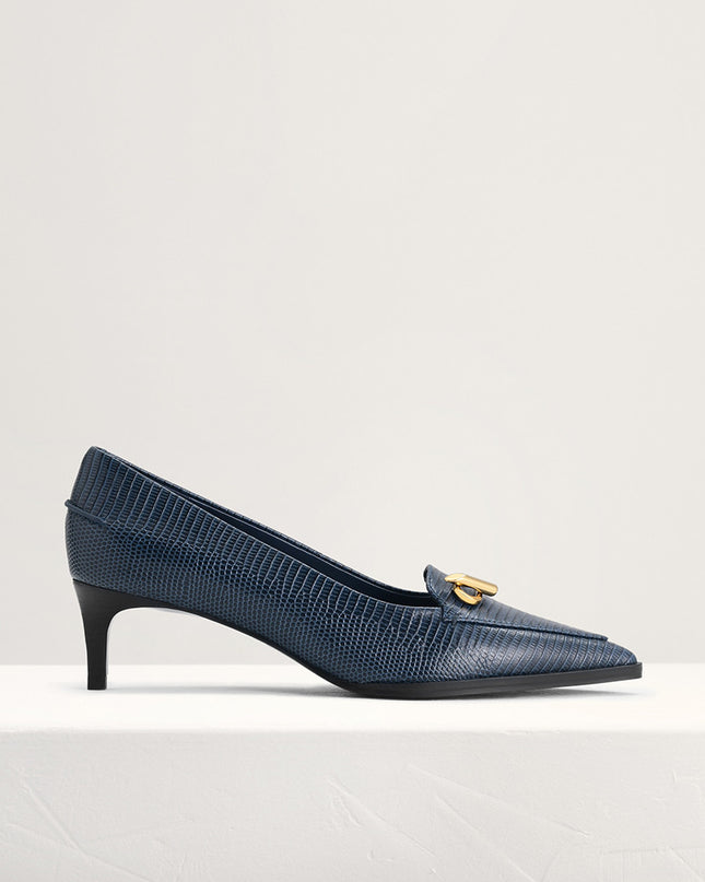 Two-Tone Leather Pumps