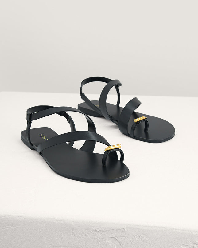 Toe Loop Slingback Sandals