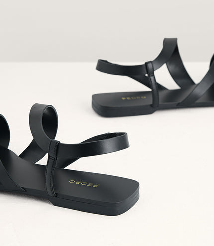 Toe Loop Slingback Sandals