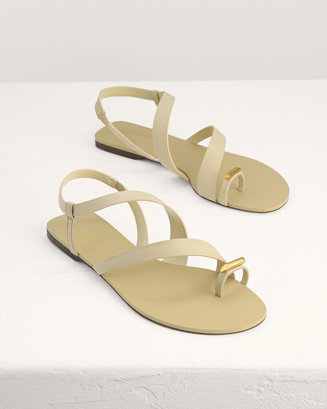 Toe Loop Slingback Sandals