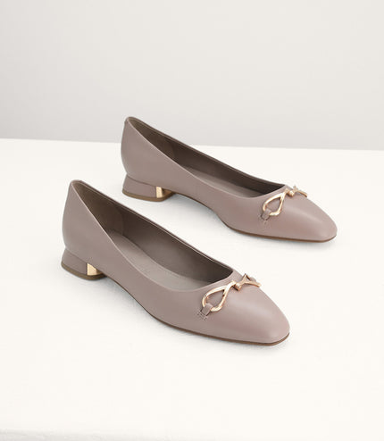Suede Leather Ballerina Flats
