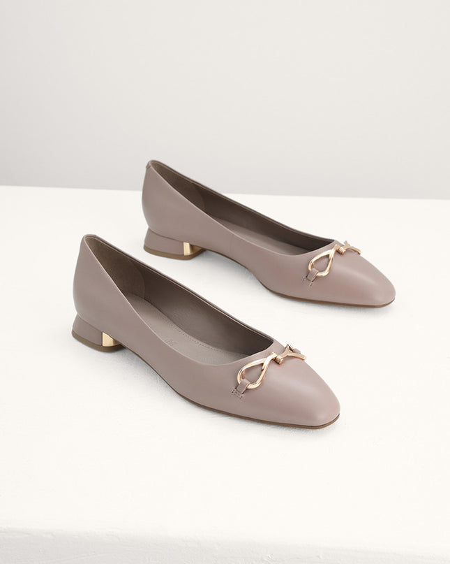 Suede Leather Ballerina Flats