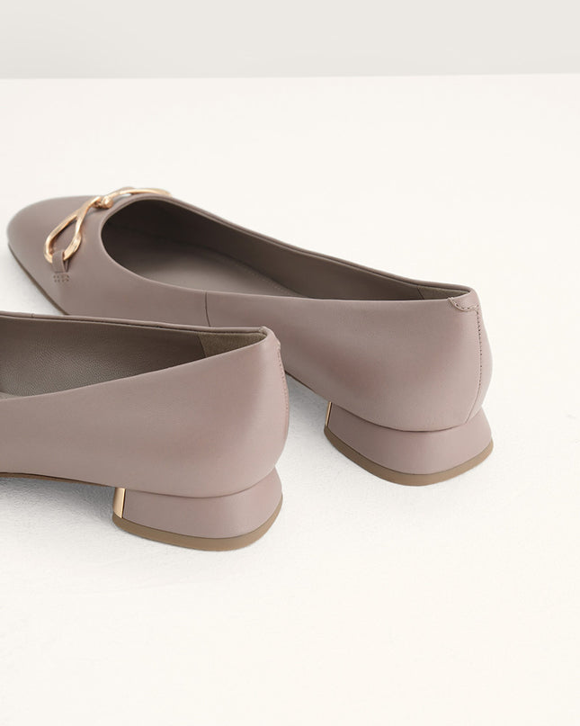 Suede Leather Ballerina Flats