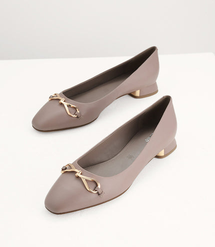 Suede Leather Ballerina Flats