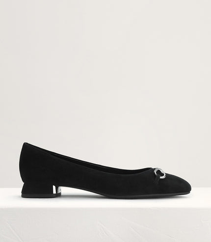 Suede Leather Ballerina Flats