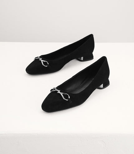 Suede Leather Ballerina Flats