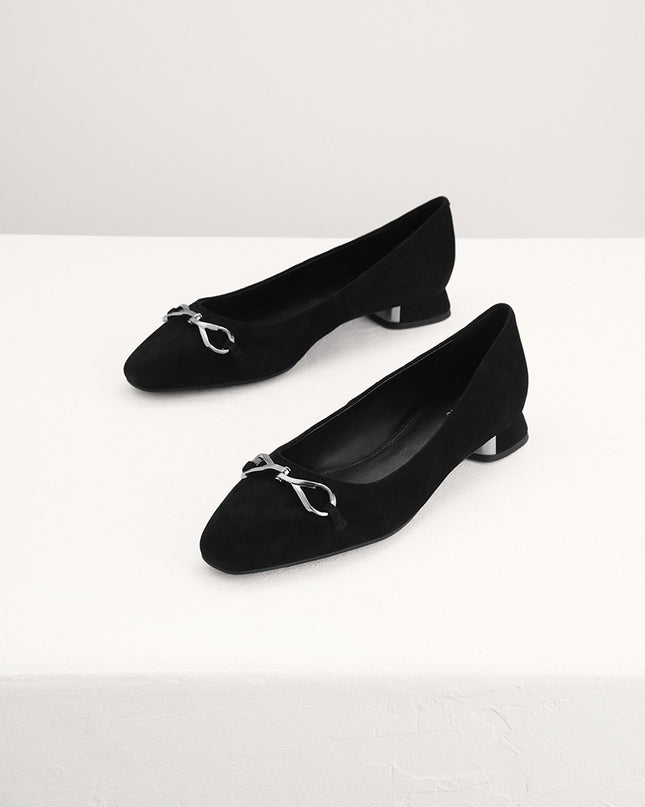 Suede Leather Ballerina Flats