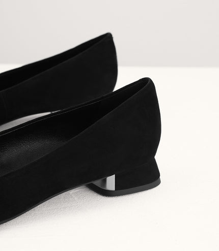 Suede Leather Ballerina Flats