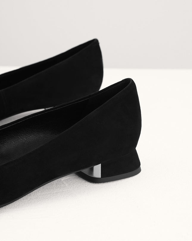 Suede Leather Ballerina Flats