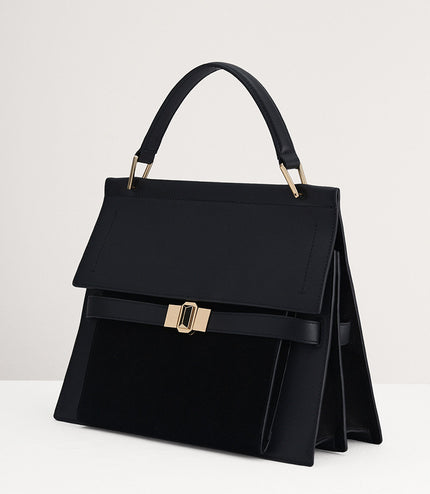 Leather Top Handle Bag