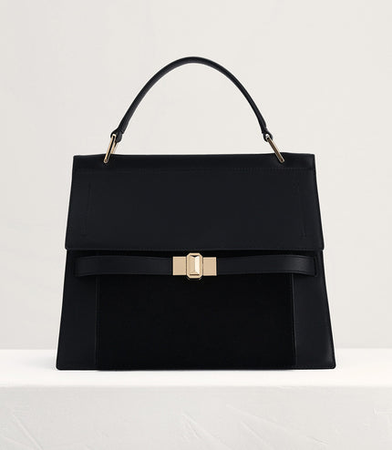 Leather Top Handle Bag