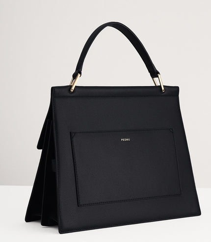 Leather Top Handle Bag