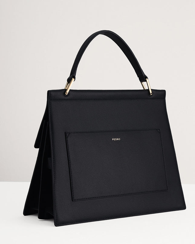 Leather Top Handle Bag