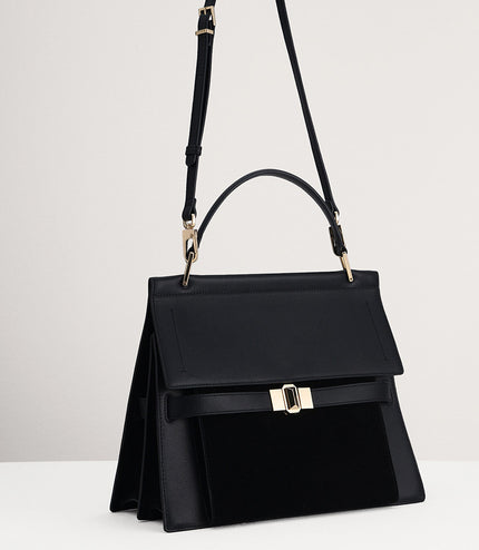 Leather Top Handle Bag