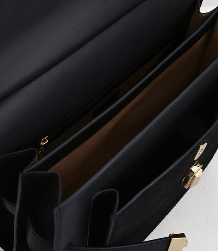 Leather Top Handle Bag