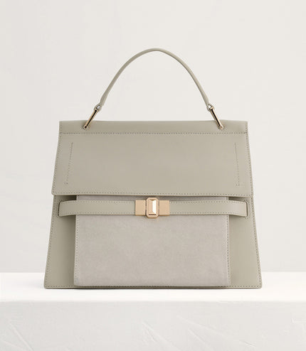 Leather Top Handle Bag