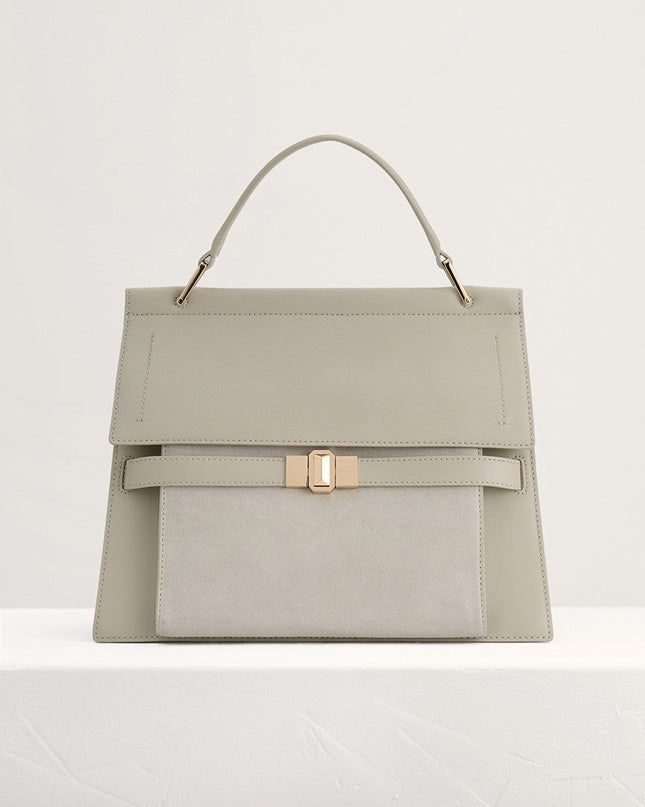Leather Top Handle Bag
