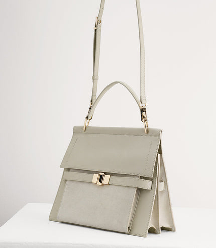 Leather Top Handle Bag