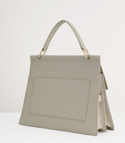 Leather Top Handle Bag