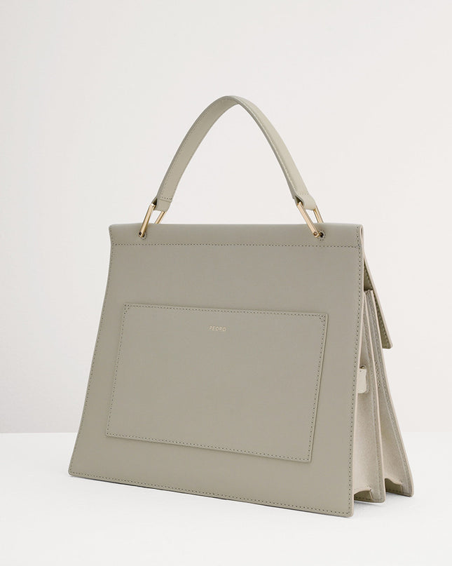 Leather Top Handle Bag