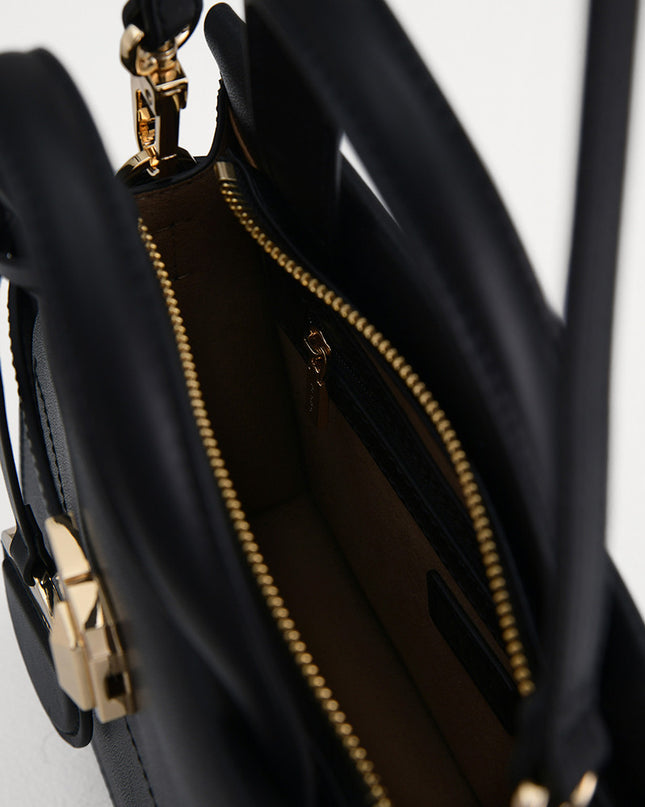 Leather Small Top Handle Bag