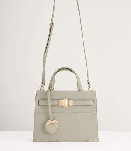 Leather Small Top Handle Bag