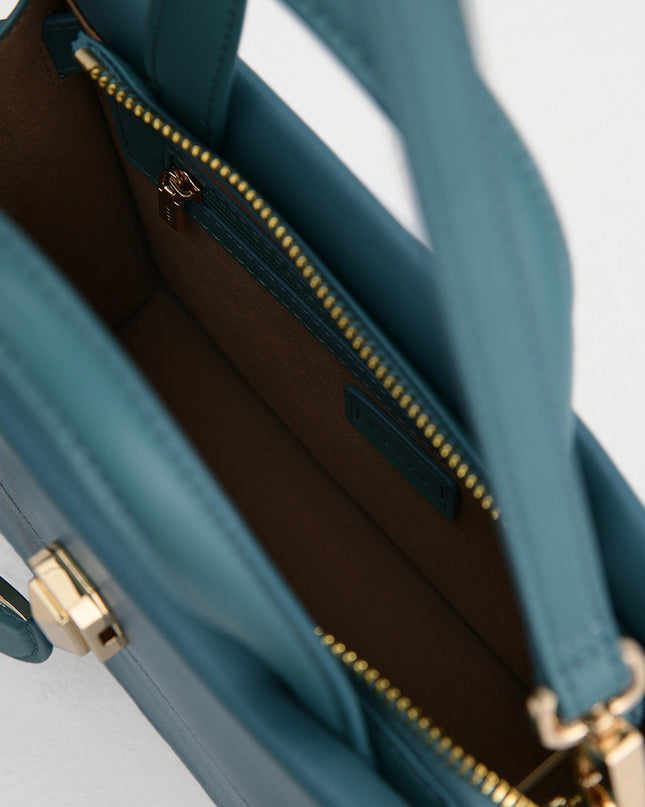 Leather Small Top Handle Bag