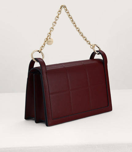 Chain Detailed Top Handle Bag