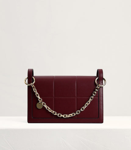 Chain Detailed Top Handle Bag