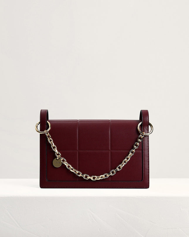 Chain Detailed Top Handle Bag