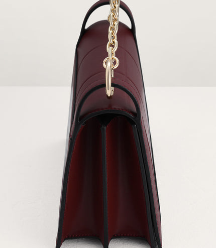 Chain Detailed Top Handle Bag
