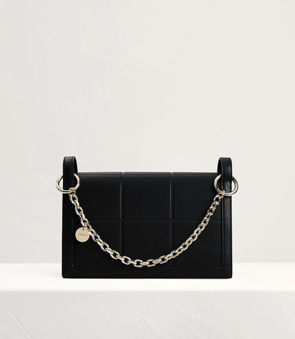 Chain Detailed Top Handle Bag