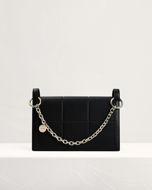 Chain Detailed Top Handle Bag