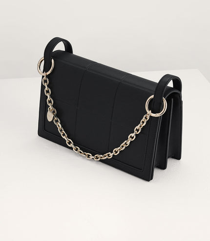 Chain Detailed Top Handle Bag