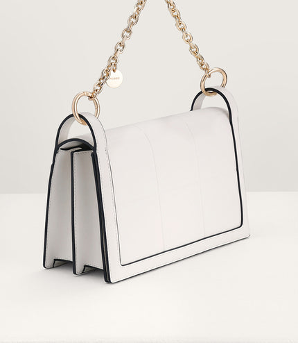 Chain Detailed Top Handle Bag