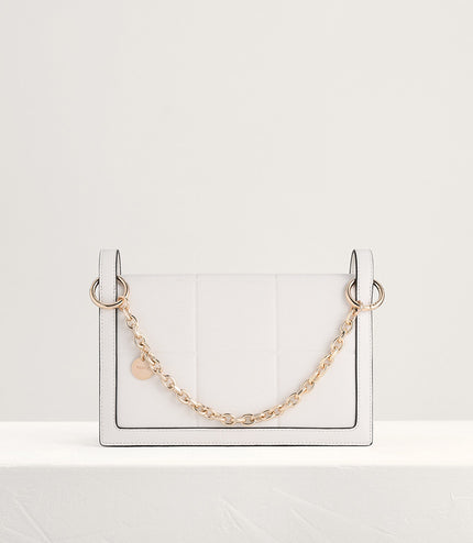 Chain Detailed Top Handle Bag