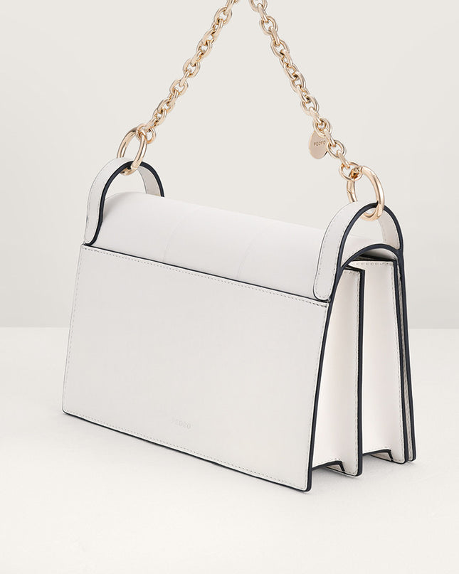 Chain Detailed Top Handle Bag