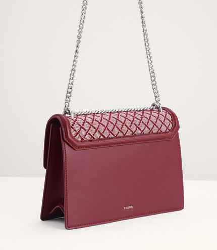 Canvas Structured Shoulder Bag