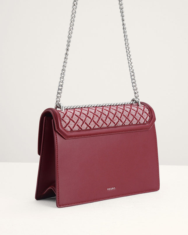 Canvas Structured Shoulder Bag